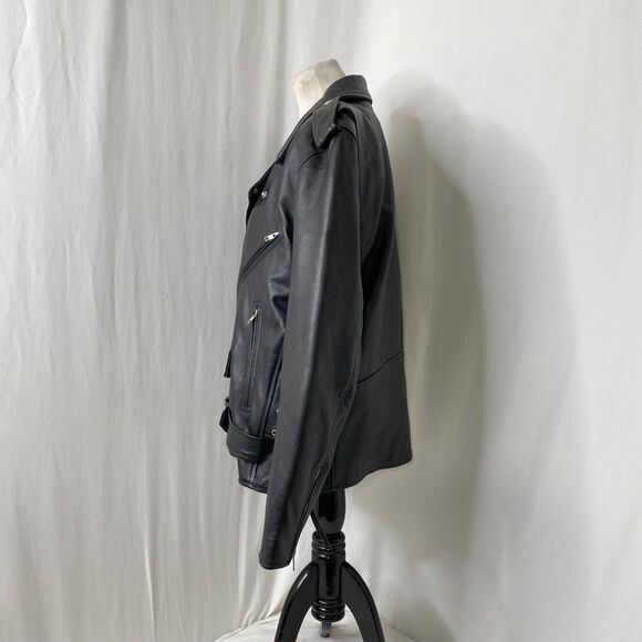 Men’s XL Leather Biker Jacket Milwaukee Leather Classic Brando Premium Black - Picture 4 of 16